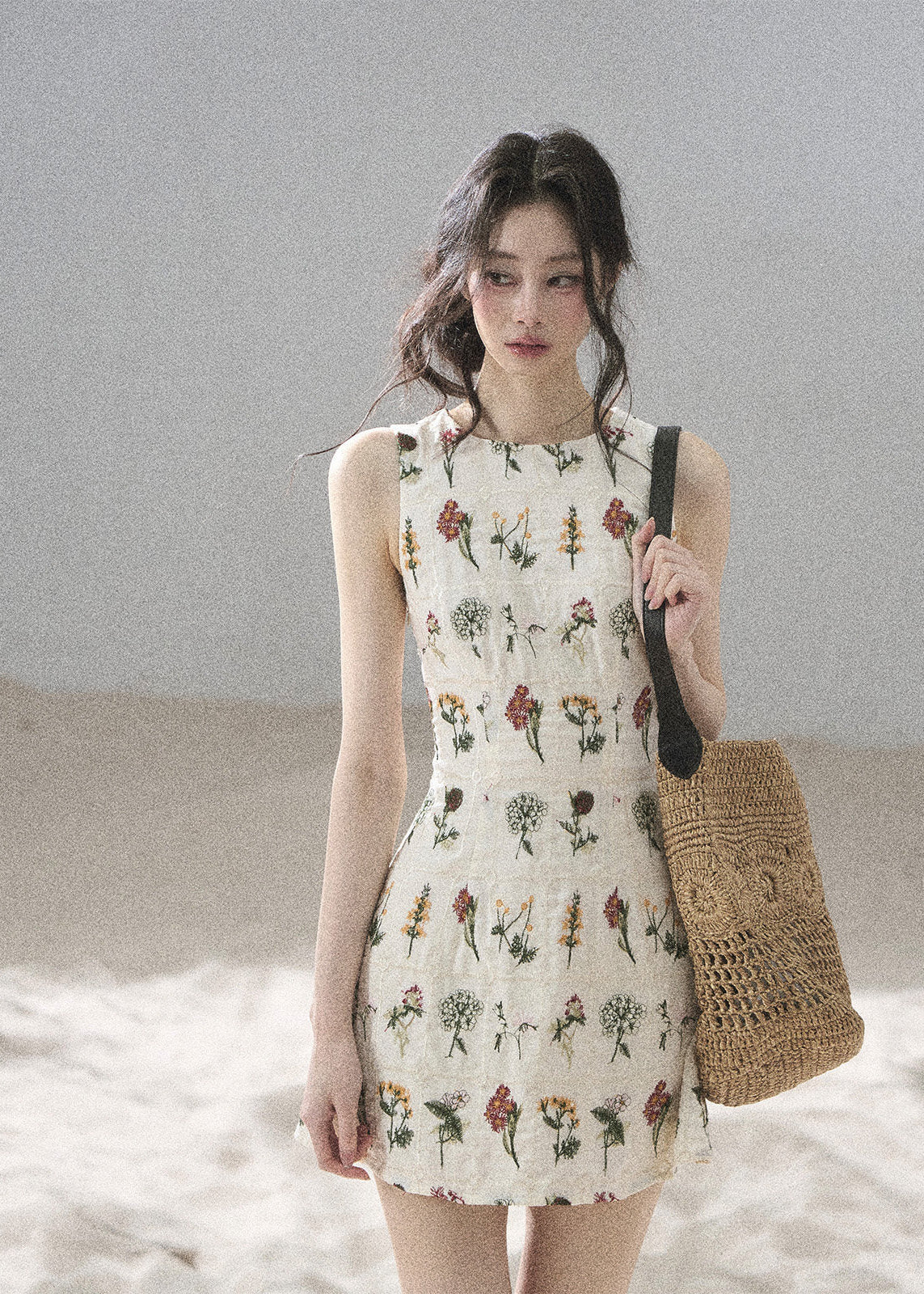 aomalm dress, embroidered floral mini dress, french floral dress, sleeveless vest dress, korean feminine dress, summer embroidered dress, vintage floral mini dress, floral short dress women, romantic summer dress, garden embroidery dress