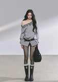off shoulder sweatshirt women
asymmetric sweatshirt top
plaid trim sweatshirt
korean streetwear sweatshirt
american college style top
loose fit gray pullover women
slimming off shoulder top
fall fashion sweatshirt women
casual chic sweatshirt
korean american fashion top
oversized gray sweatshirt
trendy off shoulder sweater

