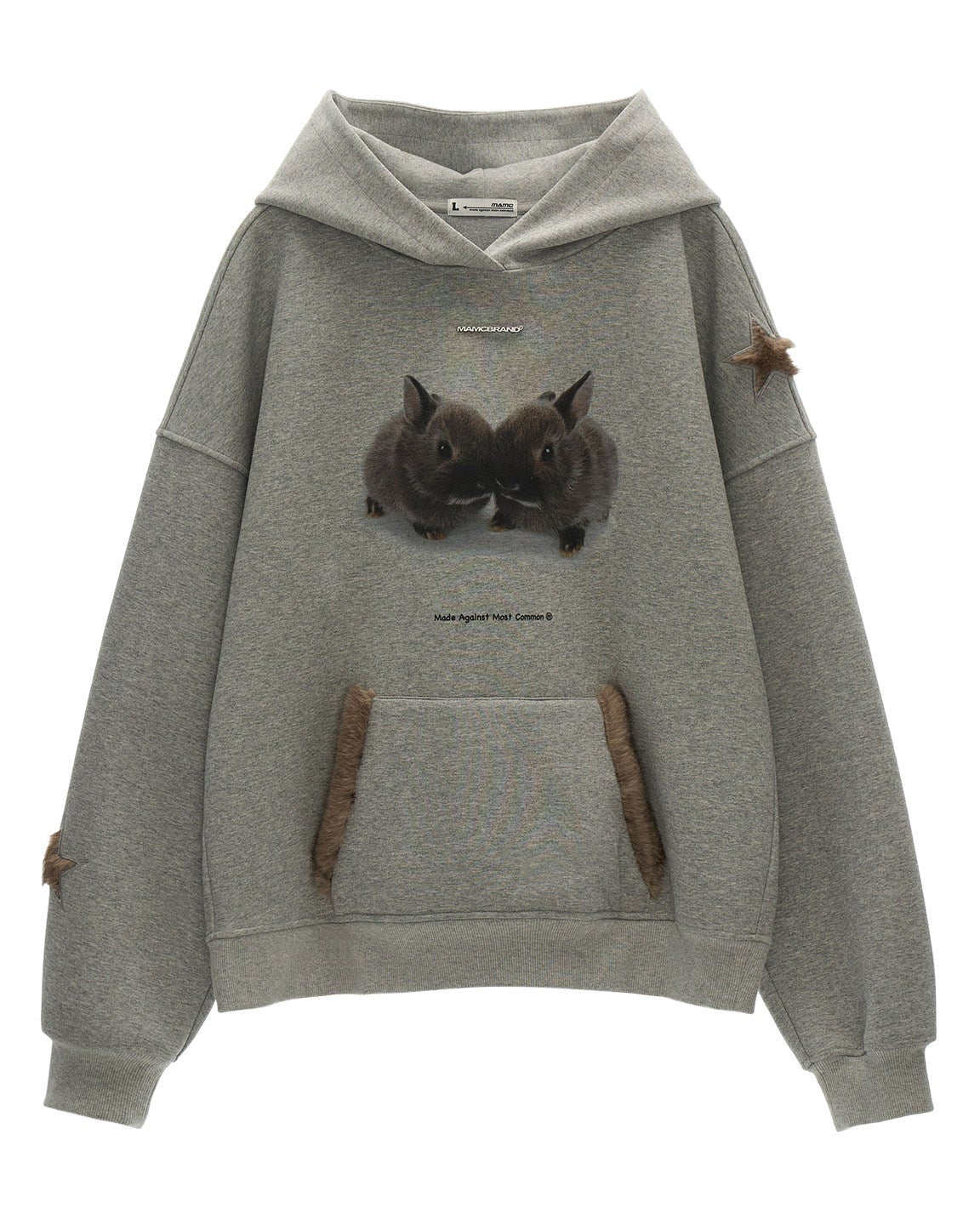 graphic hoodie women, y2k hoodie sweatshirt, rabbit print hoodie, star graphic hoodie, loose fit hoodie women, street style sweatshirt, fall winter hoodie women, lazy fit hooded top, trendy graphic sweatshirt, mamc hoodie style, casual street hoodie, oversized hoodie women, fashion printed hoodie, cozy winter sweatshirt, y2k streetwear hoodie