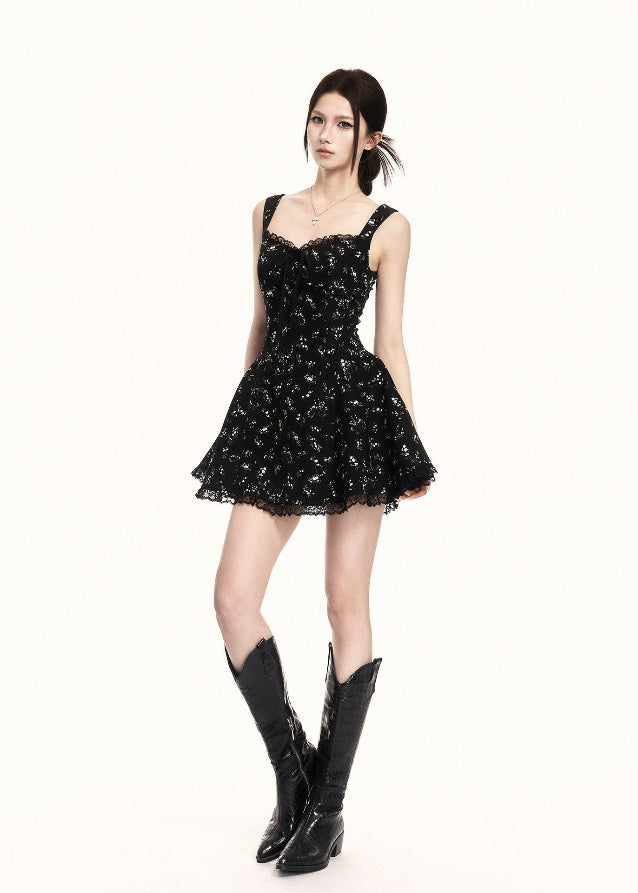 square neck dress women, black mini dress women, floral mini dress, puff skirt dress, korean fashion dress, slim fit dress women, structured dress women, summer outfit ideas, vacation dress women, elegant mini dress, fitted waist dress, chic minimal dress, short dress women, modern feminine outfit, flattering mini dress, clean silhouette dress, stylish black dress, trendy mini dress, parisian style dress, statement mini dress