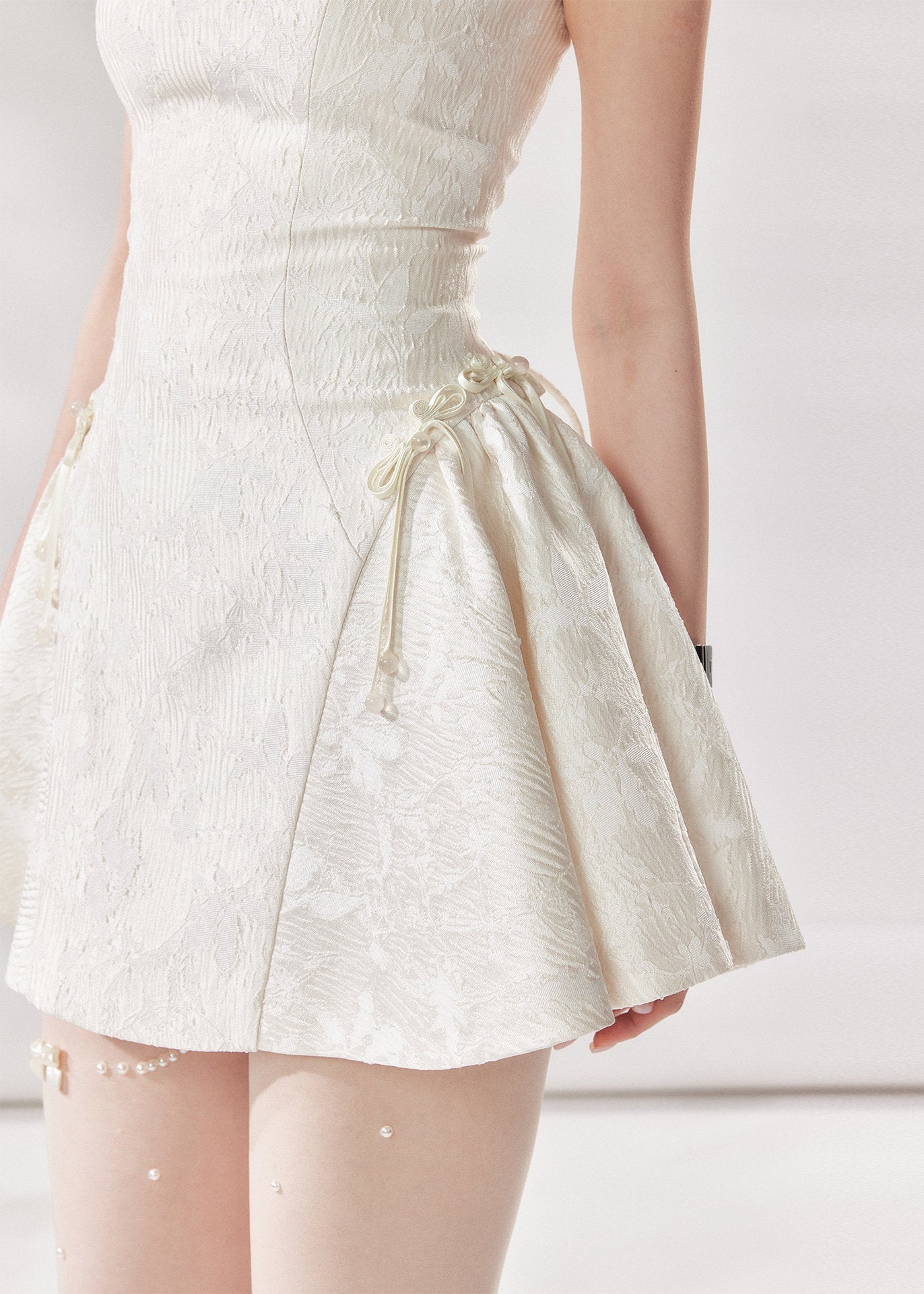 ivory a line dress, square neck dress women, white summer dress, french style mini dress, korean fashion dress, romantic summer dress, sleeveless a line dress, vacation dress women, feminine summer outfit, elegant casual dress