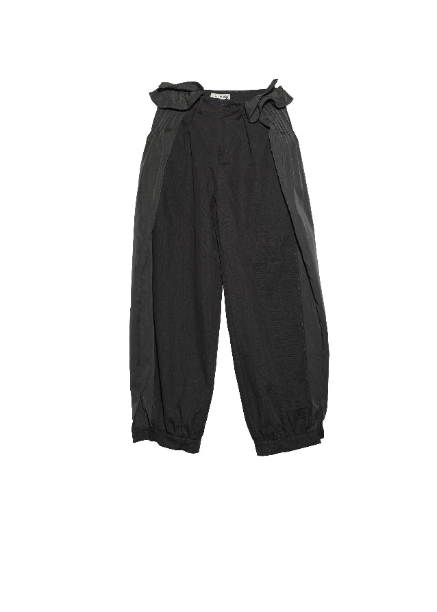 JNYLON lantern pants women, Korean stylish bubble trousers, natural style pleated pants women, modern Korean fashion wide leg pants, chic relaxed drawstring trousers, trendy Korean street chic outfit, patchwork pleated lantern pants Korean style, urban fashion wide trousers women, stylish Korean aesthetic pants, fashionable natural style relaxed trousers