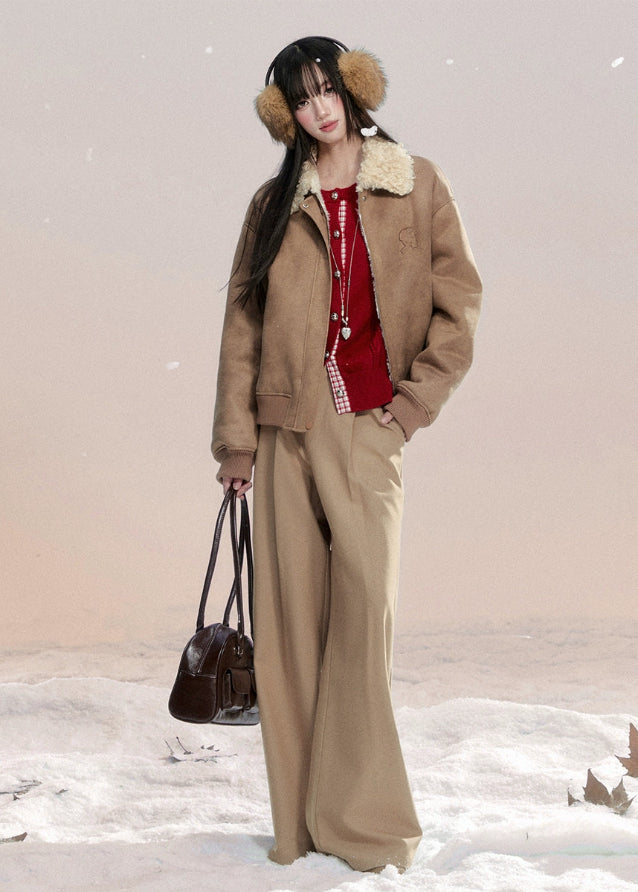 Fragile Heart wide leg pants, draped suit trousers, Korean chic trousers women, elegant flow pants, soft feminine wide pants, black draped trousers, beige wide-leg pants Korean, romantic casual pants, stylish long drape slacks, winter Korean fashion bottoms, gentle silhouette trousers, AW feminine wide-leg style