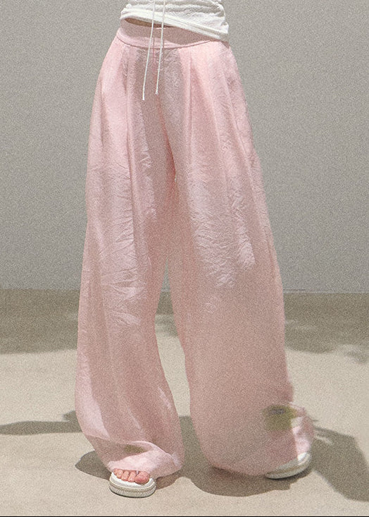 oakmoo pants, mesh wide leg pants, ivory wide leg pants, korean minimal fashion, resort pants women, loose straight leg pants, drapey summer pants, quiet luxury pants, lightweight summer trousers, old money style pants, airy vacation pants, relaxed wide leg pants