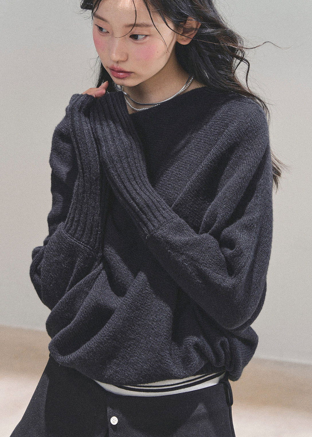 soft feminine knit sweater, korean style sweater women, wool blend knit top, winter korean fashion, soft girl aesthetic sweater, cozy winter knitwear, french korean sweater, layered knit pullover, minimalist winter top, gentle style women sweater, elegant casual knit, autumn winter knit top, soft wool sweater women, daily wear korean sweater, aesthetic knitwear women, feminine winter clothing