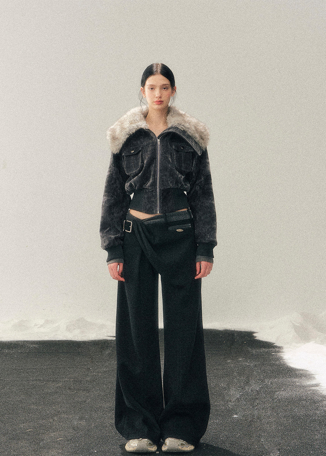 AOMALM jacket, leopard cropped jacket, Maillard jacket women, faux fur winter jacket, Korean style jacket, cropped winter jacket women, plush fur jacket, leopard print jacket women, winter streetwear jacket, feminine cropped jacket, warm winter top women, Korean fashion winter, trendy cropped jacket, soft girl winter jacket, autumn winter outerwear women, stylish winter jacket, Korean aesthetic coat