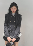 AOMALM blazer, French style blazer women, Korean feminine blazer, winter women blazer, waist tie blazer, tailored blazer women, soft structure blazer, elegant winter jacket women, Korean fashion blazer, French chic outerwear, slim fit blazer women, autumn winter blazer, feminine jacket women, casual dressy blazer, Korean aesthetic clothing