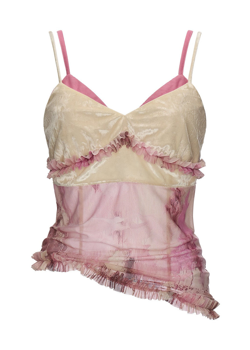 summer 2026 outfits, summer outfit ideas, vacation outfit women, picnic outfit women, brunch outfit women, casual summer outfits women, vintage camisole women, pink ruffle camisole, sheer cami top, velvet camisole top, romantic summer top, french vintage outfit, oil painting style top, feminine summer clothing, layered summer outfit