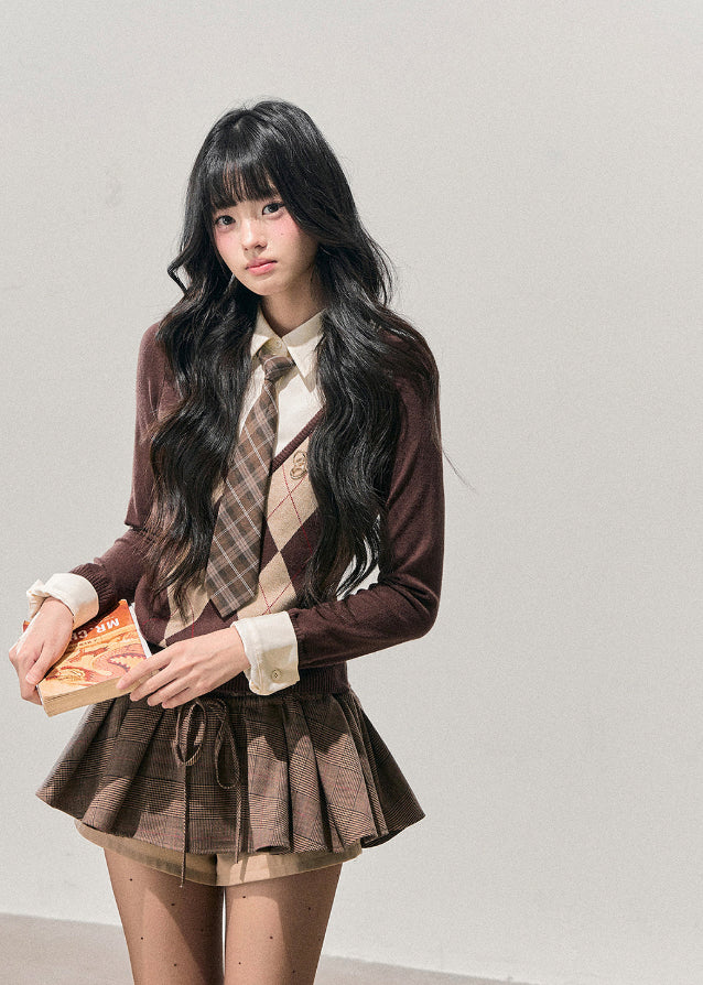 puffy plaid skirt, plaid culottes women, AOMALM skirt, winter balloon skirt, autumn plaid fashion, Korean style skirt, retro plaid mini, slimming puffy skirt, high-waisted culottes, Maillard skirt women, cute winter bottoms, feminine Korean outfit, puff skirt shorts, warm plaid culottes, college girl autumn look, puffy mini skirt women, fashion culottes winter, A-line balloon skirt