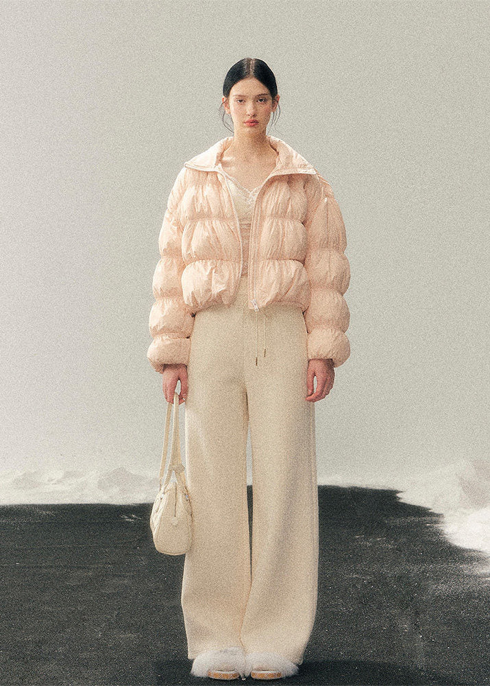 AOMALM down jacket, white duck down jacket women, short down jacket winter, Korean feminine puffer, lightweight winter down, cropped puffer jacket women, soft blush down jacket, winter Korean style coat, women winter outerwear, warm light down jacket, minimalist winter puffer, feminine winter jacket, pastel down coat, cozy winter jacket women, Korean aesthetic outerwear