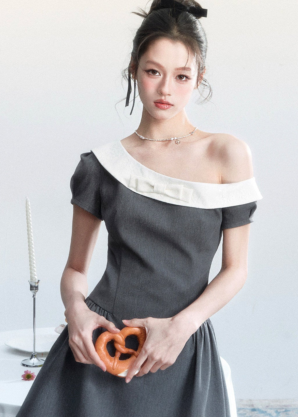 spring outfits 2026, spring brunch outfit, one shoulder dress women, princess dress outfit, korean feminine dress, coquette outfit, soft girl outfit, romantic dress women, aesthetic fashion dress, feminine korean fashion, cute spring outfit, elegant casual dress, dreamy outfit women, date outfit dress, korean style dress, sweet feminine dress, stylish spring outfit, soft aesthetic clothing, outfit ideas spring, delicate dress women

