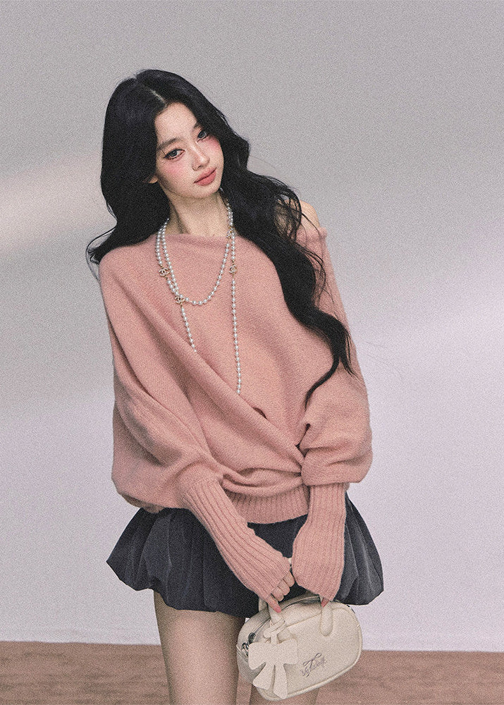 soft feminine knit sweater, korean style sweater women, wool blend knit top, winter korean fashion, soft girl aesthetic sweater, cozy winter knitwear, french korean sweater, layered knit pullover, minimalist winter top, gentle style women sweater, elegant casual knit, autumn winter knit top, soft wool sweater women, daily wear korean sweater, aesthetic knitwear women, feminine winter clothing
