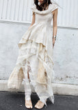 jnylon dress set, two piece dress set, korean fashion dress, vintage romantic dress, ballet style dress, fairy dress set, sculptural neckline dress, layered maxi skirt set, feminine summer outfit, elegant two piece set, romantic korean outfit, statement summer dress