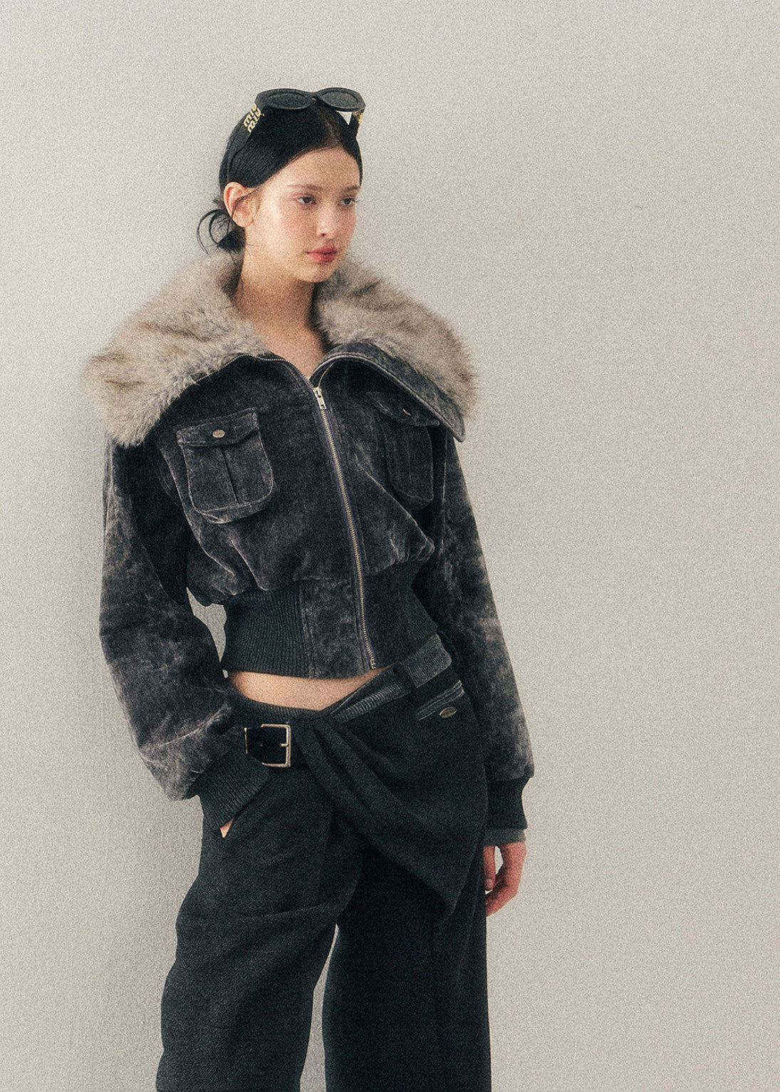 AOMALM jacket, leopard cropped jacket, Maillard jacket women, faux fur winter jacket, Korean style jacket, cropped winter jacket women, plush fur jacket, leopard print jacket women, winter streetwear jacket, feminine cropped jacket, warm winter top women, Korean fashion winter, trendy cropped jacket, soft girl winter jacket, autumn winter outerwear women, stylish winter jacket, Korean aesthetic coat