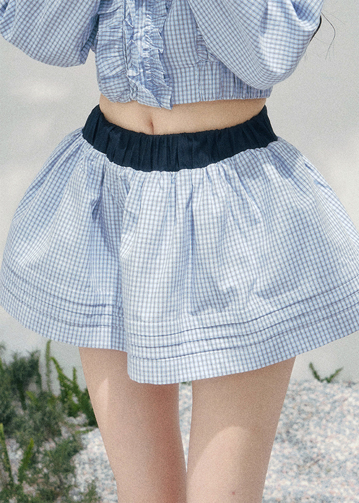 AOMALM collegiate two piece set, French romantic preppy outfit women, feminine ruffle shirt skirt set, Korean elegant spring twinset, quiet luxury romantic outfit, Parisian inspired collegiate fashion, delicate ruffle cropped shirt women, romantic Korean French aesthetic clothing, lightweight spring mini skirt set, refined feminine preppy outfit, soft luxury womenswear twinset, elegant British style two piece, luxury Korean designer inspired outfit