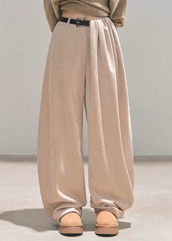 AOMALM pants, winter wide-leg pants, plush trousers women, BF style pants, Korean fashion pants, fleece wide-leg trousers, straight-leg winter pants, cozy winter bottoms, oversized pants women, soft plush pants, warm winter trousers, casual wide-leg pants, Aomalm winter collection, streetwear wide-leg pants, high-waist winter trousers, relaxed fit pants women, loose winter pants, beige wide-leg pants, black plush pants, winter fashion women.