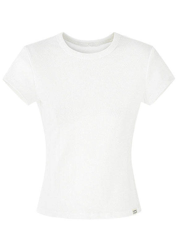 basic t shirt women, crew neck t shirt women, korean fashion top, summer outfits casual, summer outfit ideas, minimalist t shirt women, slim fit t shirt women, breathable cotton tee, soft aesthetic outfit, modern feminine clothing, parisian style clothing, versatile everyday top, chic casual outfit, simple basic top, lightweight summer top, effortless style tee, refined casual wear, spring wardrobe essential, fitted tee women, everyday essential top
