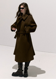 Stand-Collar Wool Coat