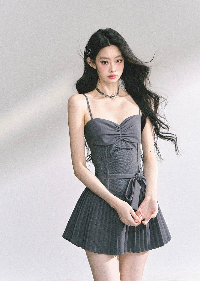 off shoulder top, slanted shoulder shirt, fake two piece top, korean street fashion, draped knit top, long sleeve slim fit top, elegant french blouse, asymmetric neckline, y2k inspired top, autumn fashion women, seoul aesthetic, trendy korean clothing, soft girl outfit, chic minimalist knitwear, nom alm collection