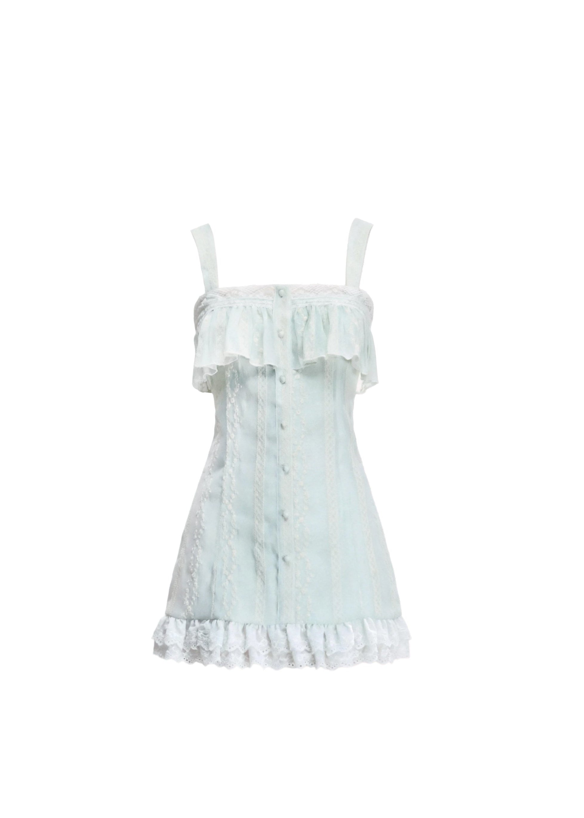 fragileheart dress, white tea mini dress, mint lace dress, embroidered mini dress, korean feminine dress, spring mini dress, lace trim dress, hollow embroidery dress, soft girl dress, feminine korean fashion, romantic summer dress, mint green dress