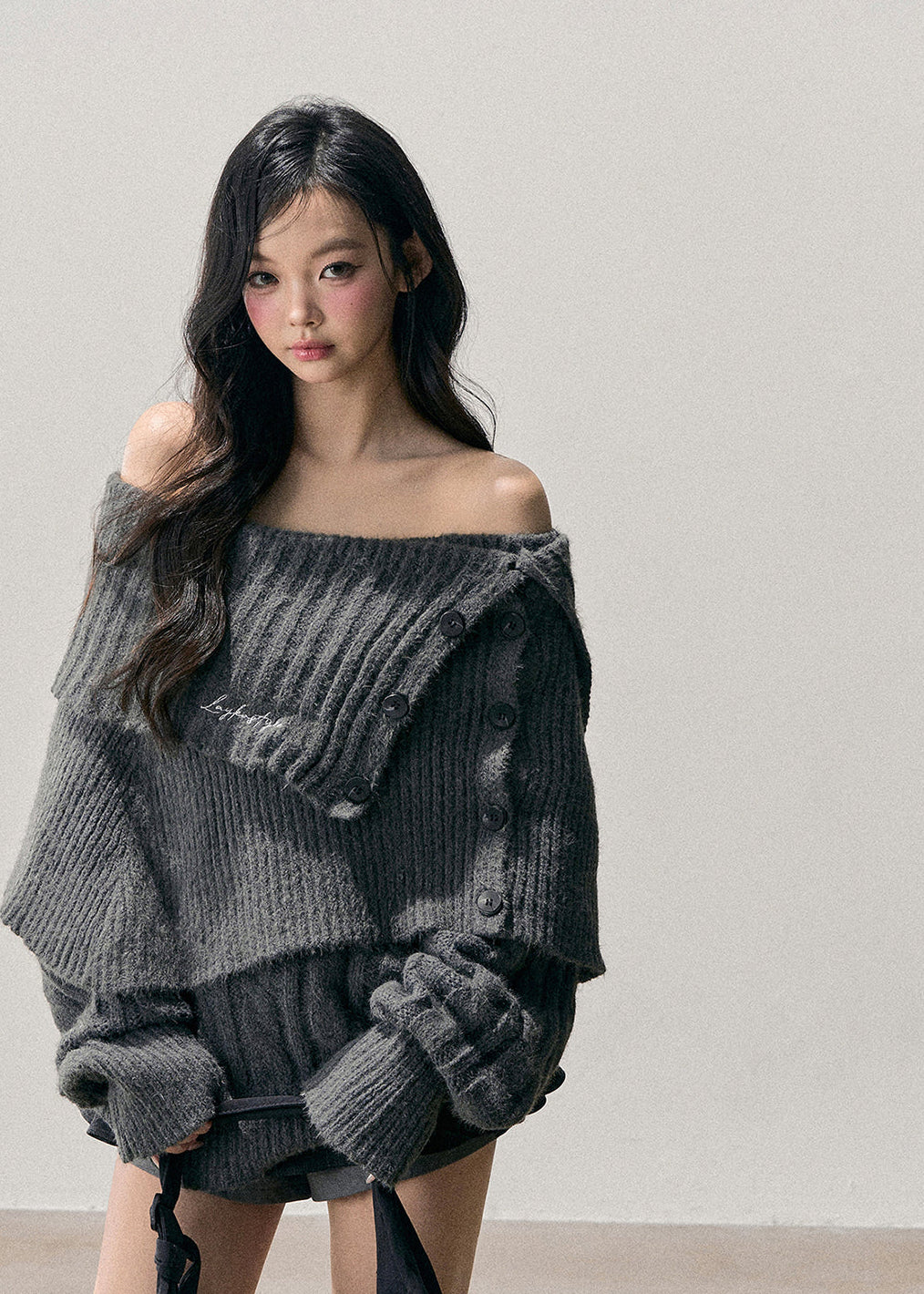 Korean knit set, off shoulder sweater set, winter knitted two piece outfit, Korean aesthetic knitwear, soft girl winter outfit, feminine knit top, off shoulder knit sweater, ribbed knit two piece, AOMALM knit set, Korean fashion winter outfits, cozy winter knit set, oversized knit sweater Korean, cute winter matching set, soft feminine knitwear, Korean girl style outfit, winter soft knit top, moody winter aesthetic clothing, trendy knit two piece women.