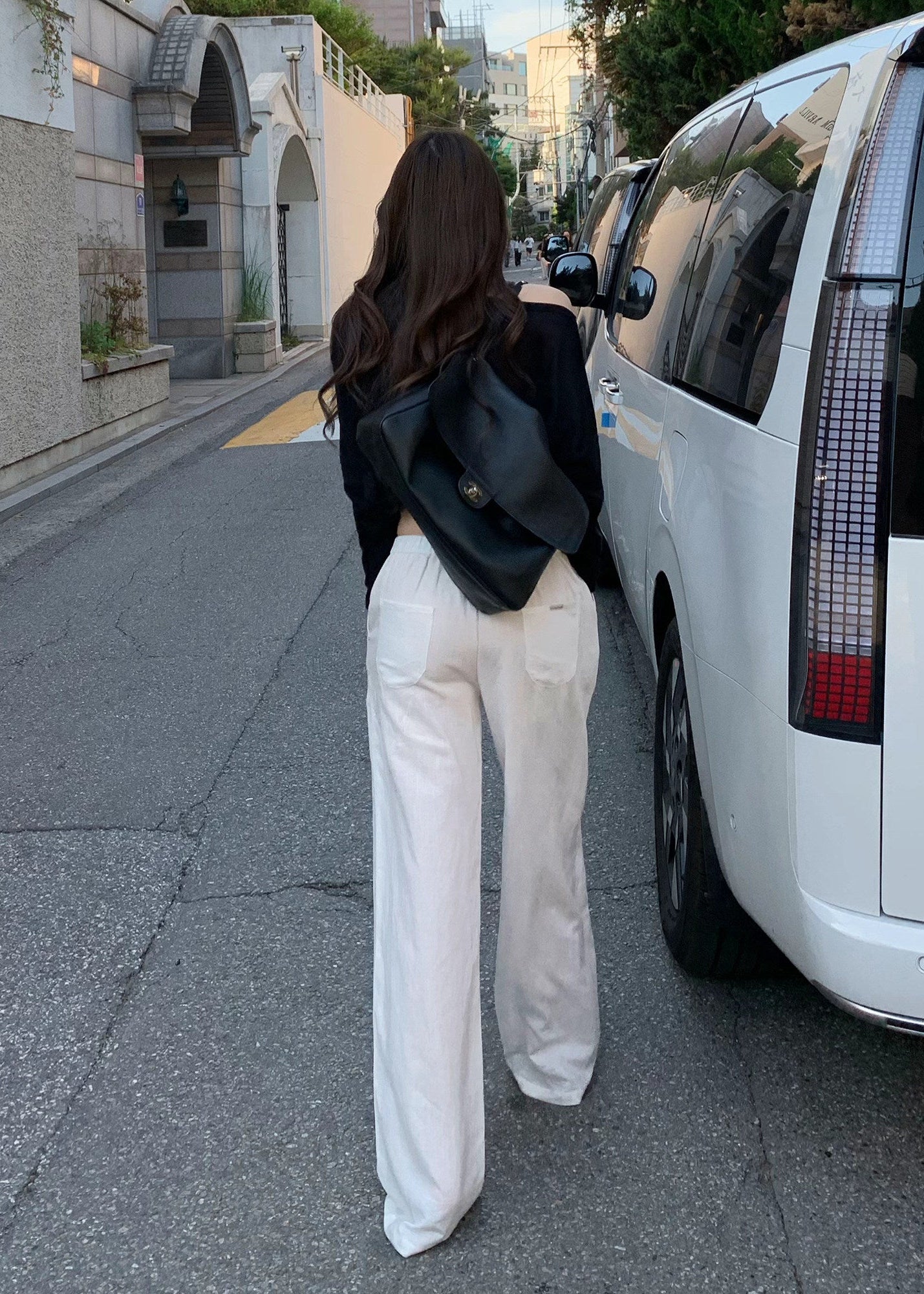 white wide leg pants, drawstring pants women, straight leg pants women, lyocell linen pants, relaxed commuter pants, white casual trousers, draped wide leg pants, summer white pants, feminine Korean fashion pants, minimal wide leg trousers, vacation outfit pants, soft lounge pants women, full length white pants, relaxed fit trousers, elegant casual pants