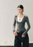 lace bow top, feminine knit top, korean style long sleeve top, slim fit women top, winter lace shirt, sexy knit top women, soft feminine top, korean fashion women, long sleeve knit shirt, elegant lace top, autumn winter women top, bodycon knit top, romantic lace blouse, layered winter top, aesthetic korean outfit, womens fashion knitwear
