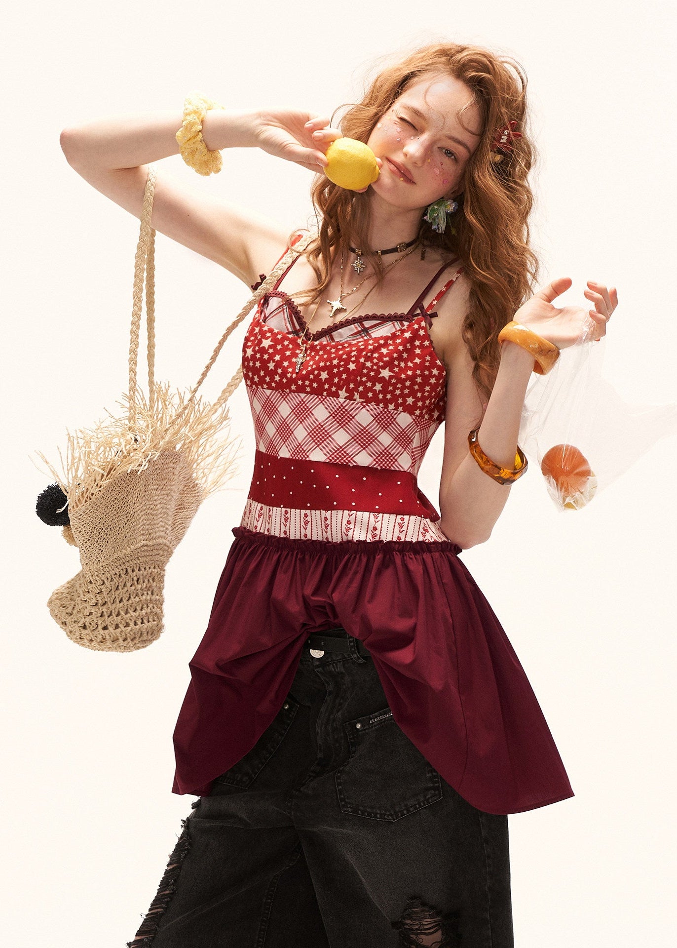 red mini dress women, camisole dress women, plaid mini dress, summer 2026 outfits, korean fashion dress, casual summer dress, vintage style dress, aesthetic summer outfit, flared mini dress, cute summer dress, lightweight summer dress, feminine casual outfit, trendy mini dress, everyday summer outfit, retro style dress, statement summer dress, chic casual dress, playful summer outfit, patchwork dress women, stylish mini dress