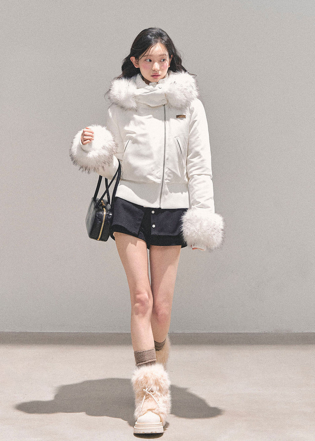 weightless monologue jacket, AOMALM down jacket, Korean winter coat women, faux fur hood jacket, white duck down coat, thick warm jacket women, feminine winter fashion, Korean style outerwear, plush hooded winter jacket, warm puffer jacket women, luxury faux fur cuffs coat, winter slim down coat, cute winter outfit women, soft fur trim jacket, stylish warm jacket women, AOMALM winter collection, padded winter jacket women, cozy Korean fashion coat, elegant down jacket women.