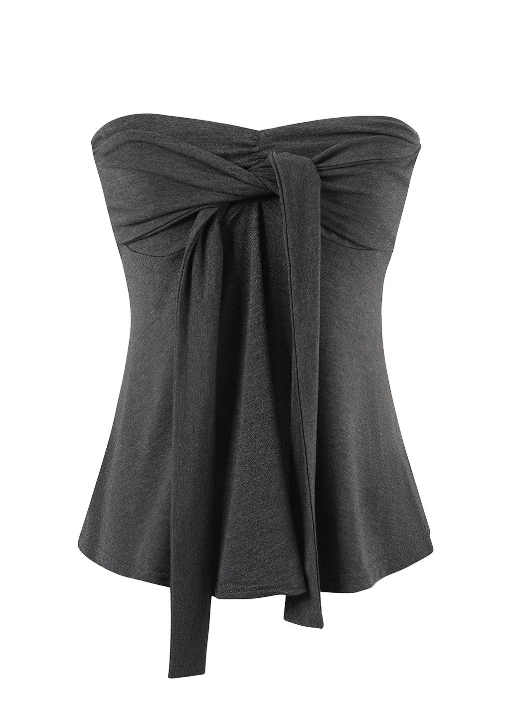 Charcoal camisole styled with a lightweight white cardigan