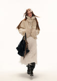 bat sleeve fleece jacket women, lamb wool winter jacket, y2k oversized fleece, loose fit winter top, high end casual jacket women, street style fleece jacket, premium lamb wool coat, cozy oversized jacket, trendy winter outerwear, mamc jacket style, batwing sleeve jacket, relaxed fit fleece coat, fashion winter jacket women, y2k streetwear outerwear, plush fleece jacket