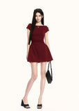 boat neck dress women, mini dress women, a line dress women, korean fashion dress, slim fit dress women, elegant mini dress, structured dress women, summer outfit ideas, work outfit women, chic minimal dress, short sleeve dress women, parisian style dress, casual elegant outfit, everyday dress women, flattering waist dress, modern feminine outfit, clean silhouette dress, office casual dress, simple elegant dress, refined mini dress