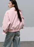 Flowing Color Palette  Detachable Wrap Short Jacket
