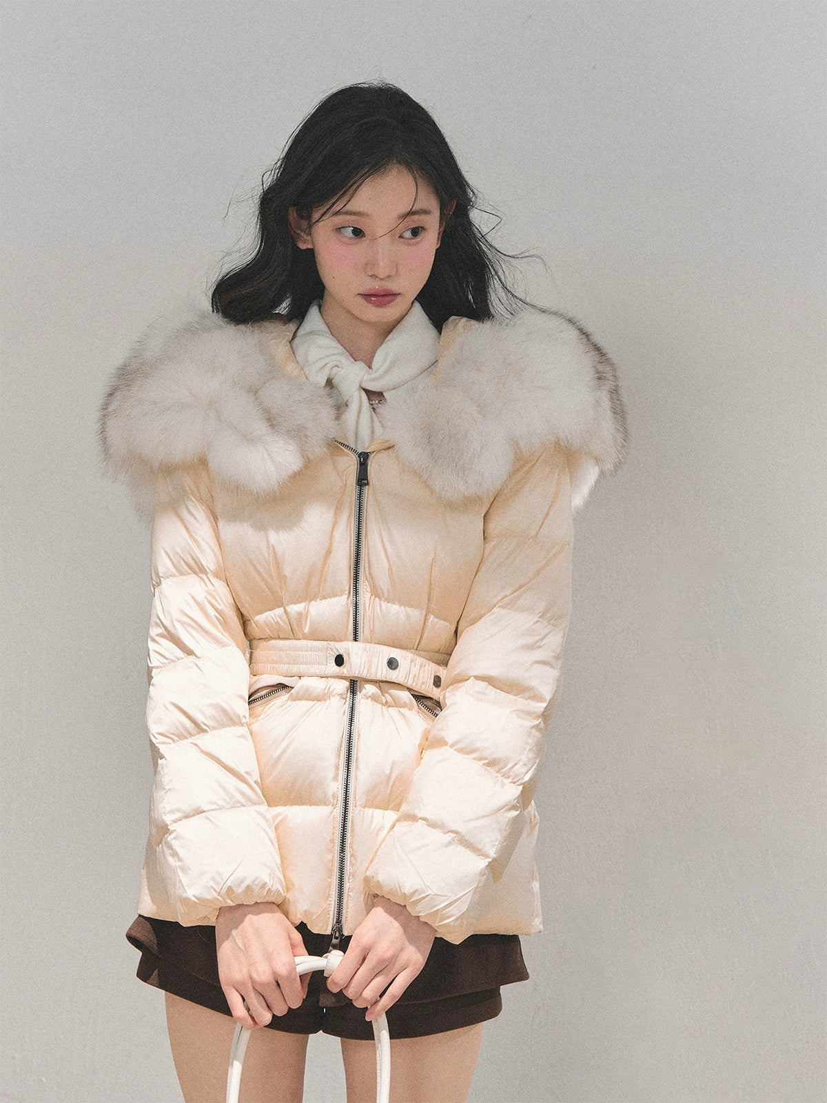 snow pontoon jacket, Korean winter down coat, AOMALM down jacket, imitation fur collar jacket, white duck down women, warm puffer coat winter, feminine winter jacket, Korean style puffer, fur trim down coat, ribbon waist puffer, winter fashion Korea, soft fur collar coat, stylish warm down jacket, lightweight duck down coat, women’s winter outerwear, A-line winter puffer, belted down jacket women, cozy winter coat Korean style, puff sleeves down jacket, luxury winter jacket women