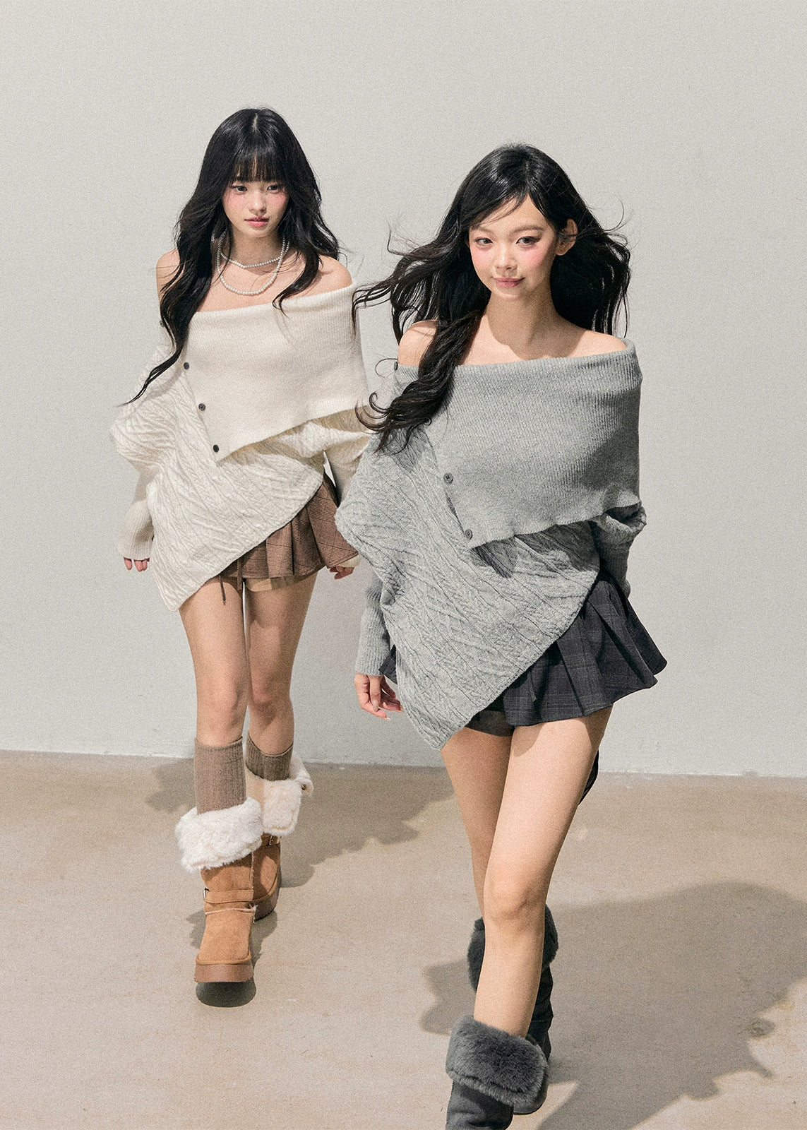 snow country sweater, one shoulder knit, Korean twist sweater, asymmetrical knit top, winter feminine knit, soft Korean fashion, AOMALM sweater, off shoulder winter top, twist cable knit, Korean girl aesthetic outfit, soft girl winter top, French knit sweater, irregular knit design, cozy winter knit, elegant off shoulder top, trendy Korean knitwear, winter twist pullover, romantic knit sweater, feminine winter outfit, AOMALM winter collection