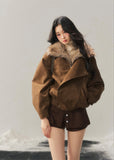 AOMALM winter jacket, plush padded coat women, Hepburn style winter jacket, butterfly trench coat, Korean feminine winter coat, padded plush jacket women, soft winter outerwear, elegant winter coat women, vintage inspired winter jacket, Korean aesthetic outerwear, cozy winter jacket, feminine padded coat, winter trench style jacket, warm plush coat women