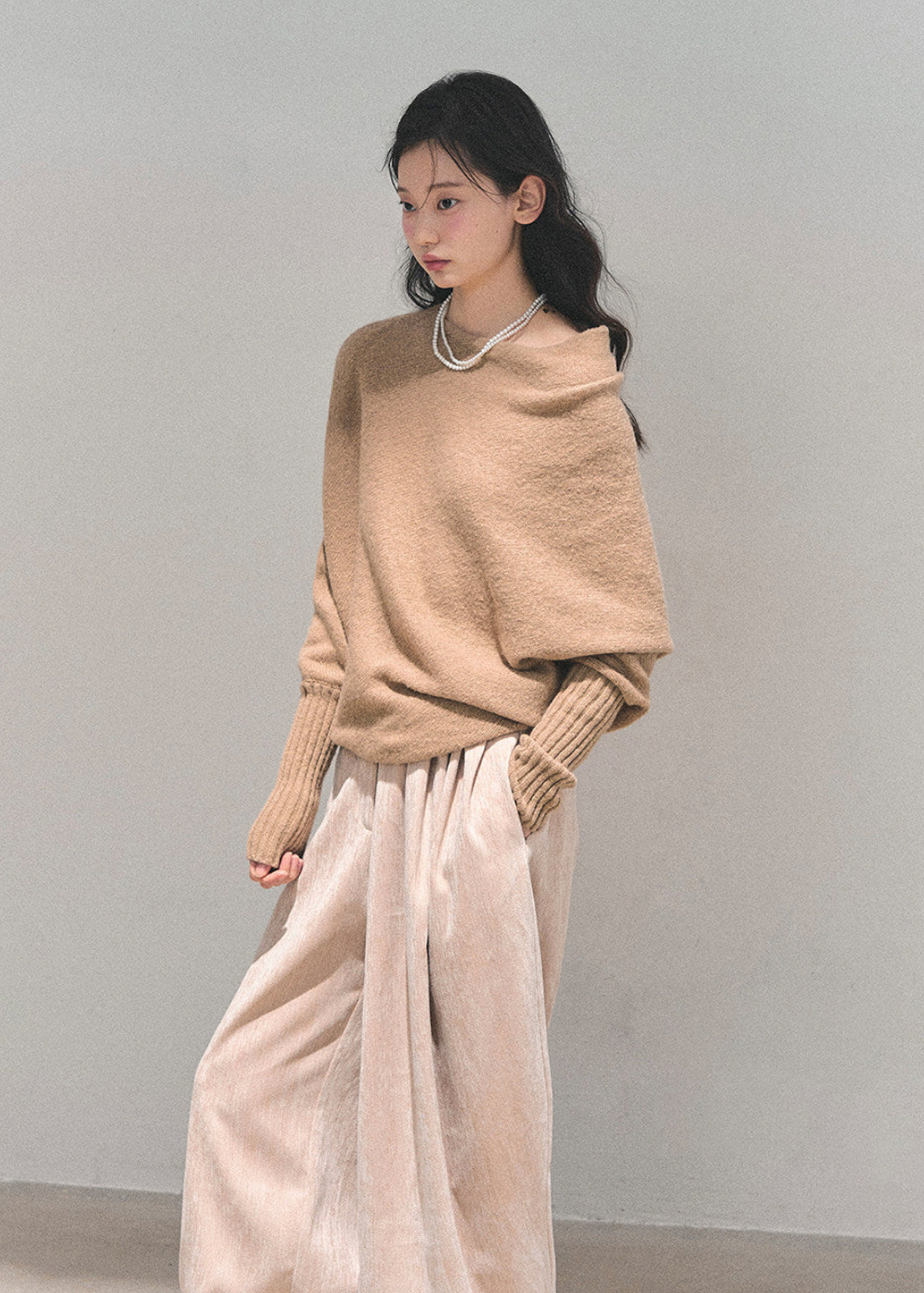 soft feminine knit sweater, korean style sweater women, wool blend knit top, winter korean fashion, soft girl aesthetic sweater, cozy winter knitwear, french korean sweater, layered knit pullover, minimalist winter top, gentle style women sweater, elegant casual knit, autumn winter knit top, soft wool sweater women, daily wear korean sweater, aesthetic knitwear women, feminine winter clothing