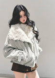 AOMALM, lamb fur coat women, Maillard winter coat, Korean feminine jacket, plush winter outerwear, padded cotton coat, cozy fur jacket, Korean winter fashion, warm short coat women, faux lamb fur jacket, soft winter coat, aesthetic Korean outfit, feminine winter jacket, casual warm coat, trendy winter outerwear, elegant padded jacket, winter layering coat