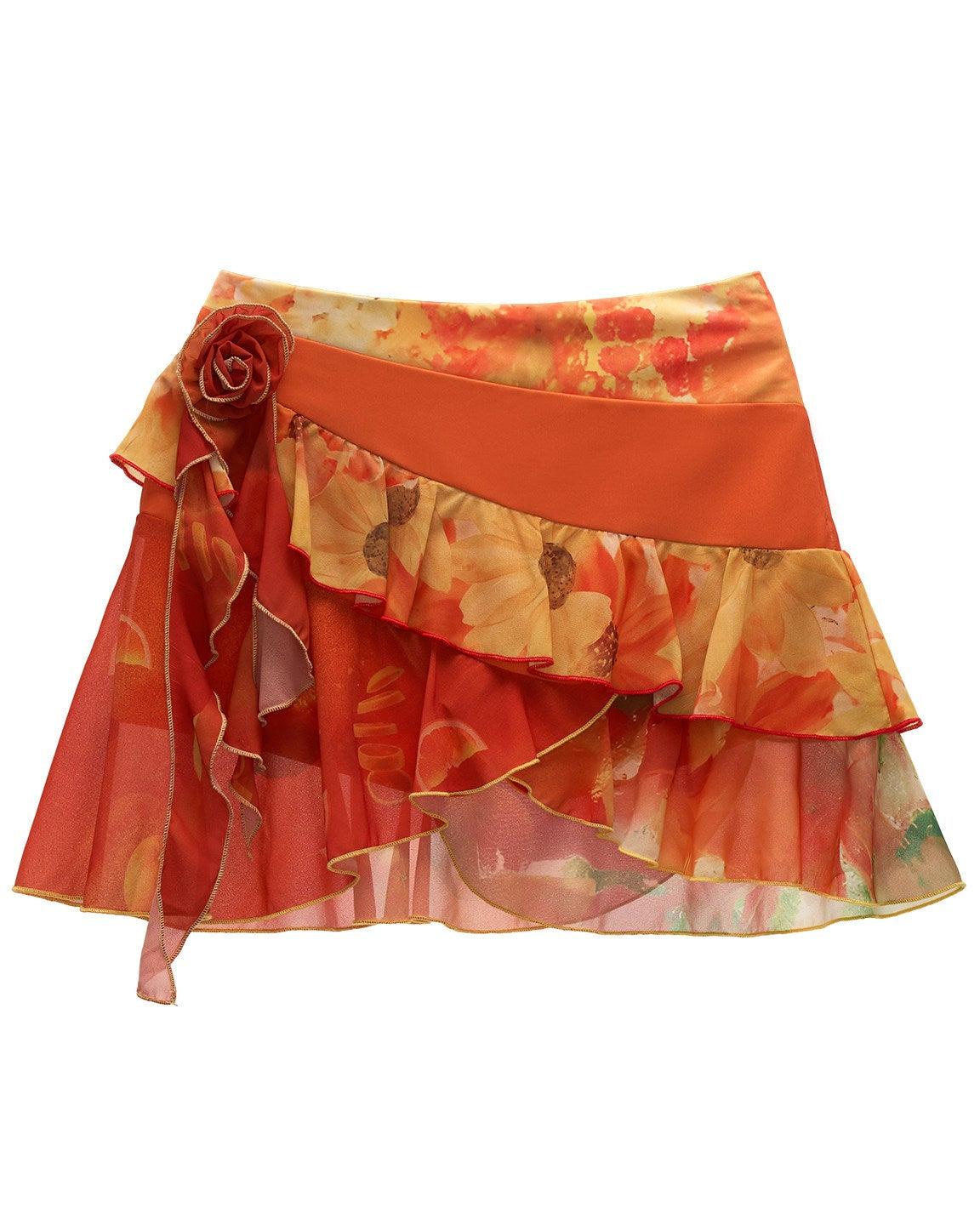 mini skirt women, summer 2026 outfits, vacation outfit women, beach outfit women, flower field outfit, brunch outfit women, orange mini skirt, layered mini skirt, ruffle skirt women, korean fashion skirt, casual summer outfit, aesthetic outfit women, lightweight summer skirt, flowy mini skirt, feminine summer outfit, picnic outfit women, boho summer skirt, stylish mini skirt, trendy summer outfit, playful skirt women