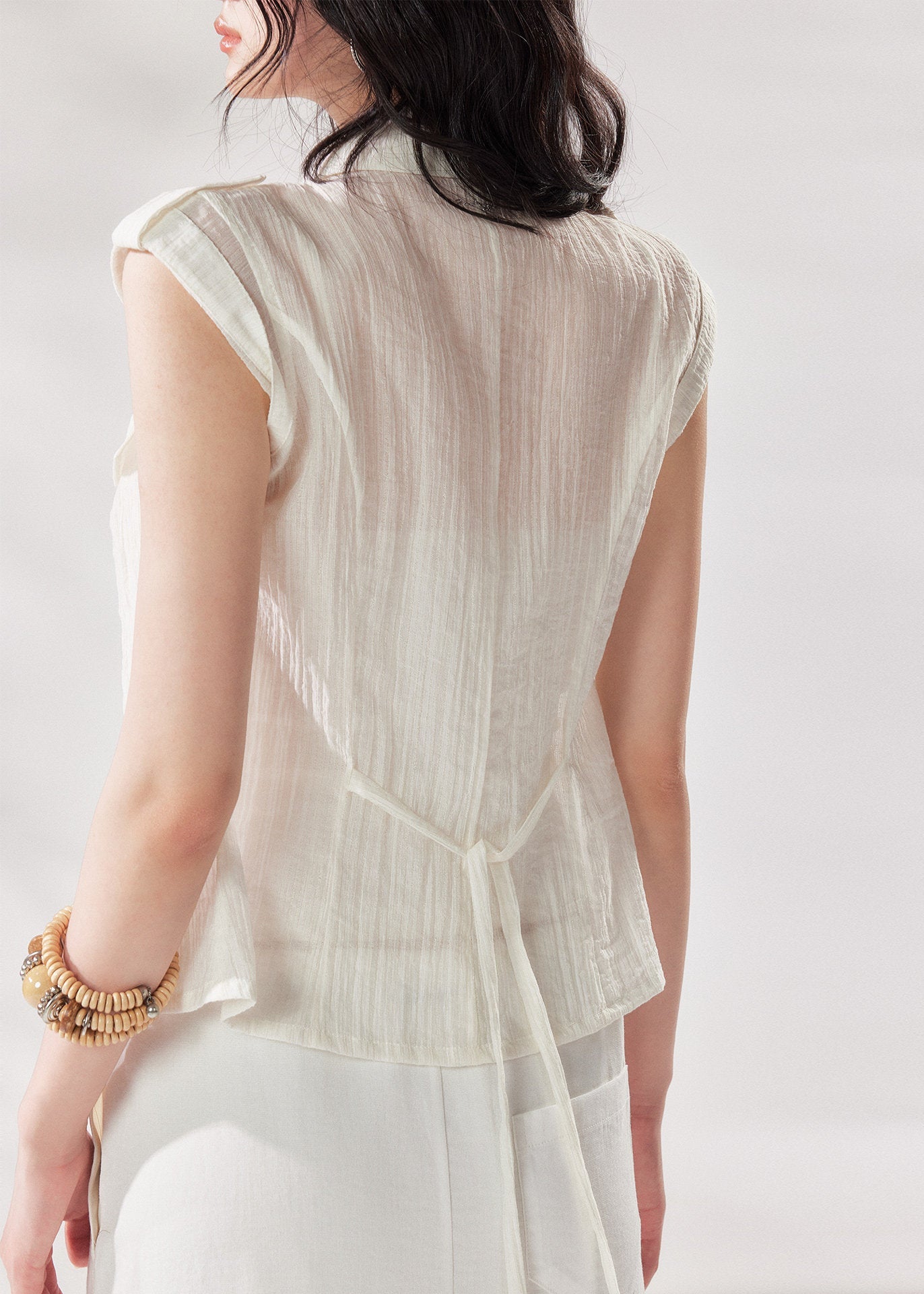 white layering top, tencel shirt women, camisole shirt set, summer two piece top, white short sleeve shirt women, korean fashion top, minimalist summer outfit, casual city outfit women, lightweight summer shirt, stylish layering set