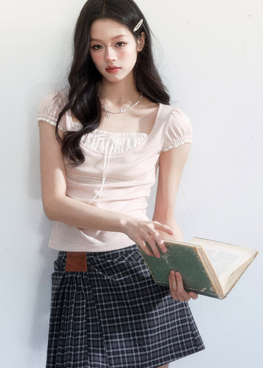 casual spring outfits women, spring outfits for women, two piece set women, plaid skirt set, korean feminine outfit, coquette outfit, soft girl outfit, aesthetic outfit women, vintage style outfit, cute spring outfit, romantic casual outfit, korean style set, everyday outfit women, lightweight summer outfit, stylish two piece outfit, soft aesthetic clothing, date outfit women, trendy korean fashion, feminine outfit ideas, delicate outfit women

