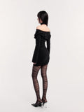 Dark Muse Collar Bodycon Dress