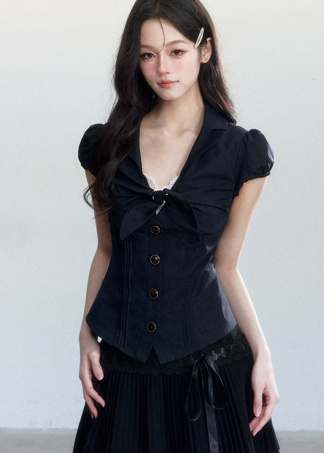 spring outfits for women, casual spring outfits women, slim fit blouse women, korean feminine top, coquette outfit, soft girl outfit, hollow detail top, aesthetic fashion top, feminine korean fashion, cute spring outfit, romantic casual outfit, date outfit women, lightweight summer top, stylish blouse women, soft aesthetic clothing, everyday outfit women, delicate feminine top, korean style blouse, trendy spring top, outfit ideas spring

