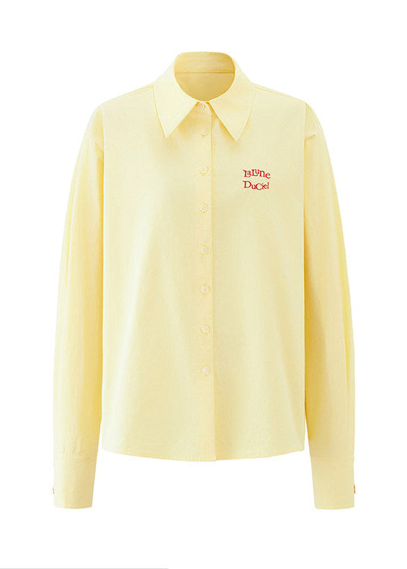 lapel shirt women, embroidered logo shirt, korean fashion top, spring brunch outfit, brunch outfit ideas, summer outfit ideas, college style shirt women, loose fit blouse women, aesthetic fashion top, modern feminine clothing, parisian style clothing, versatile everyday top, chic casual outfit, lightweight summer shirt, preppy style outfit, effortless style blouse, spring wardrobe essential, minimal style shirt, casual chic top, feminine outfit top
