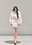 ivory fur coat women, plush winter coat, one piece fur coat, warm fluffy coat, soft girl winter jacket, faux fur dress coat, fw25 plush outerwear, korean winter fashion coat, white fuzzy coat women, elegant winter coat
