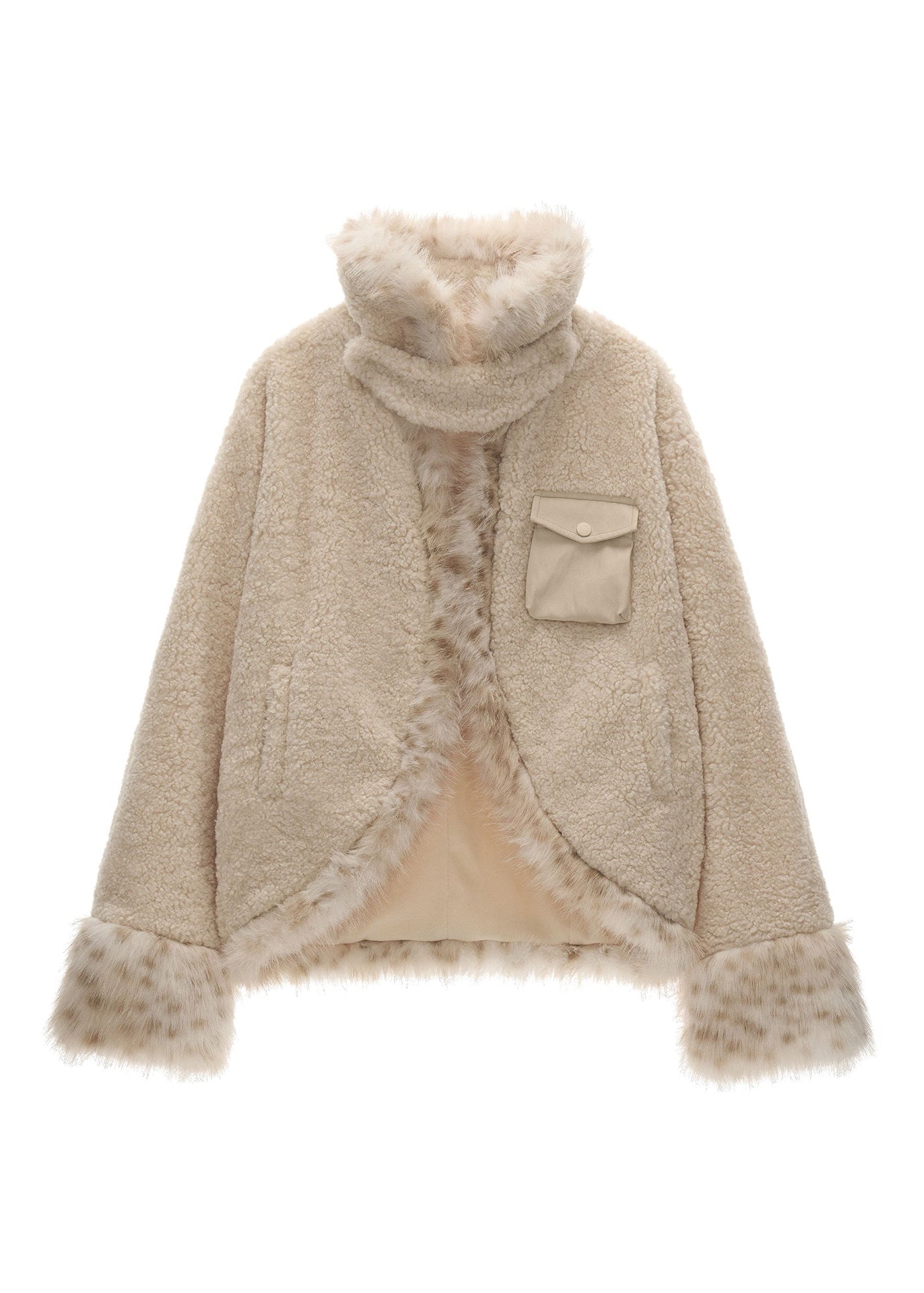 bat sleeve fleece jacket women, lamb wool winter jacket, y2k oversized fleece, loose fit winter top, high end casual jacket women, street style fleece jacket, premium lamb wool coat, cozy oversized jacket, trendy winter outerwear, mamc jacket style, batwing sleeve jacket, relaxed fit fleece coat, fashion winter jacket women, y2k streetwear outerwear, plush fleece jacket
