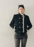 hepburn wool coat women, padded wool jacket women, winter wool coat women, korean minimal outerwear, elegant winter coat, refined women jacket, classic short wool coat, premium women outerwear, aomalm wool style, understated luxury winter wear, thickened wool coat, feminine winter jacket, modern women coat, timeless winter outerwear, daily luxury wool coat