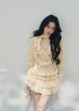 aomalm dress, ruffle mini dress, pink chiffon dress, feminine korean dress, romantic summer dress, layered mini dress, korean fashion dress, soft girl dress, vacation dress women, summer date outfit, blush ruffle dress, french romantic dress