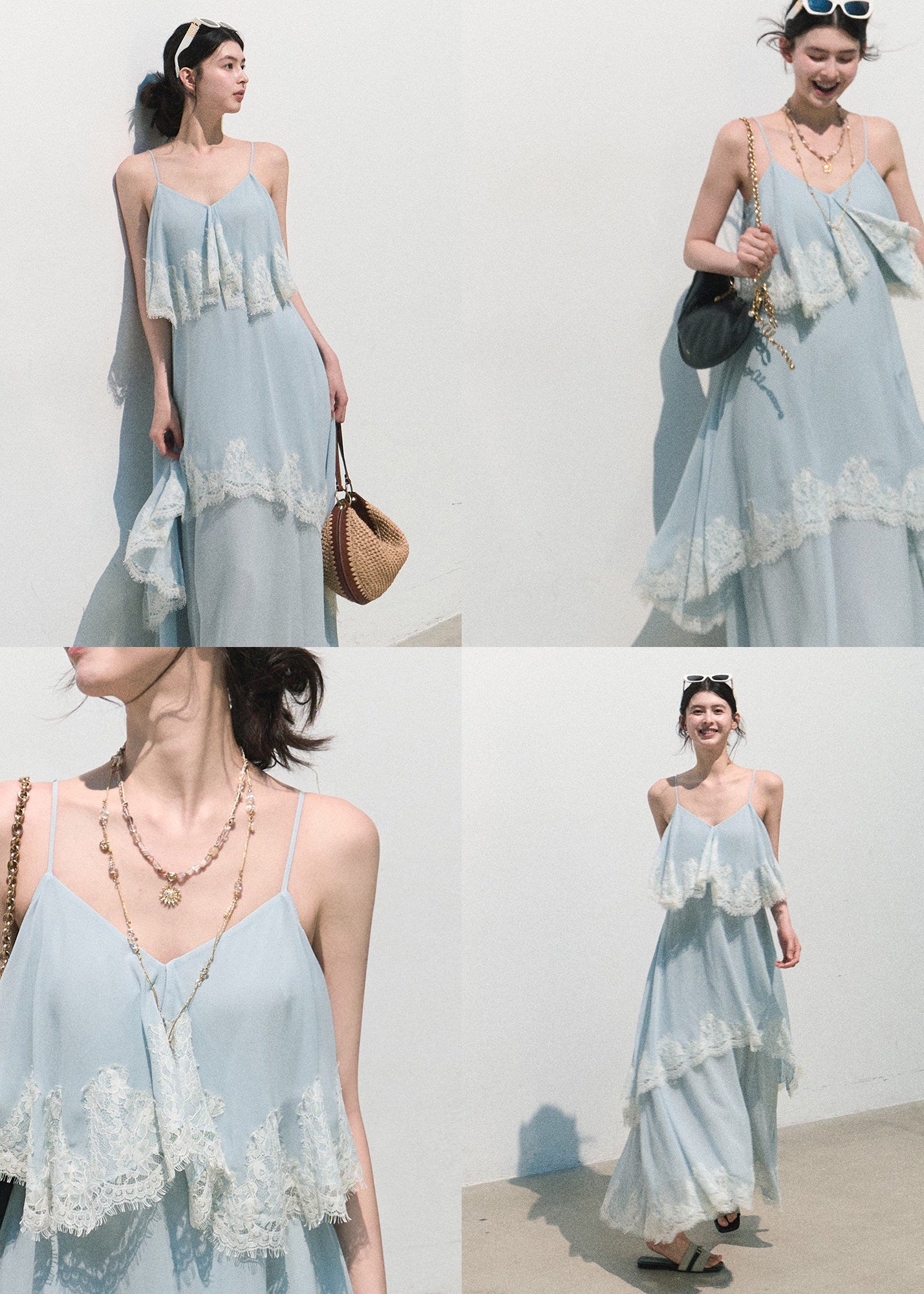 oakmoo dress, pink chiffon maxi dress, lace trim dress, off shoulder resort dress, feminine summer maxi dress, romantic vacation dress, seaside chiffon dress, elegant pink long dress, lace resort dress, soft occasion dress