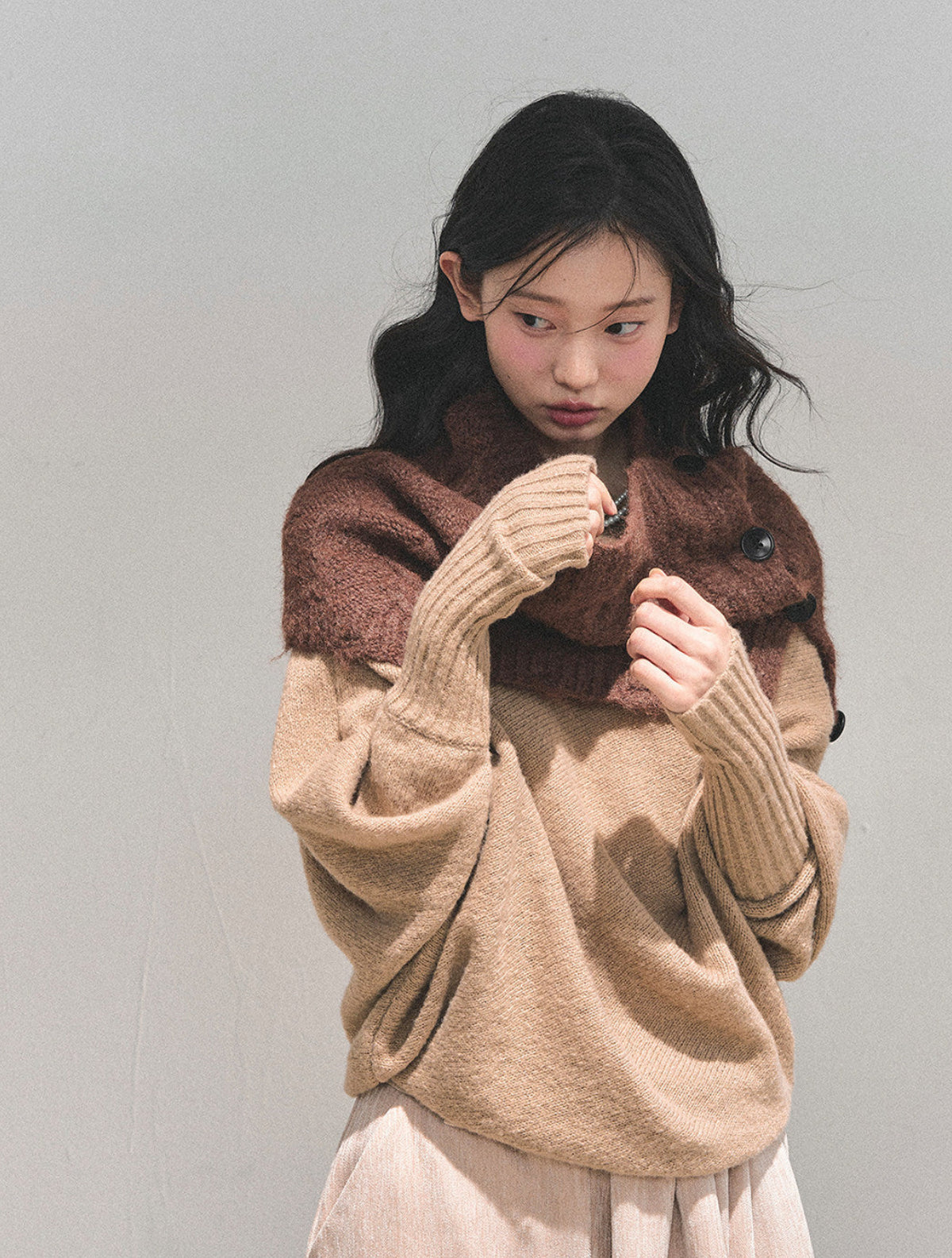 soft feminine knit sweater, korean style sweater women, wool blend knit top, winter korean fashion, soft girl aesthetic sweater, cozy winter knitwear, french korean sweater, layered knit pullover, minimalist winter top, gentle style women sweater, elegant casual knit, autumn winter knit top, soft wool sweater women, daily wear korean sweater, aesthetic knitwear women, feminine winter clothing